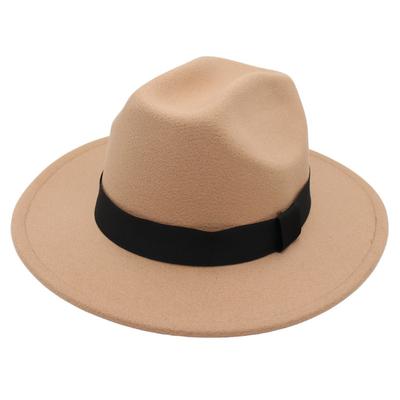 Shanghai Beach Top Hat Internet Celebrity Jazz Hat Men'S And Women'S Studio Felt Hat French Woolen Hatforeign Trade Retro
