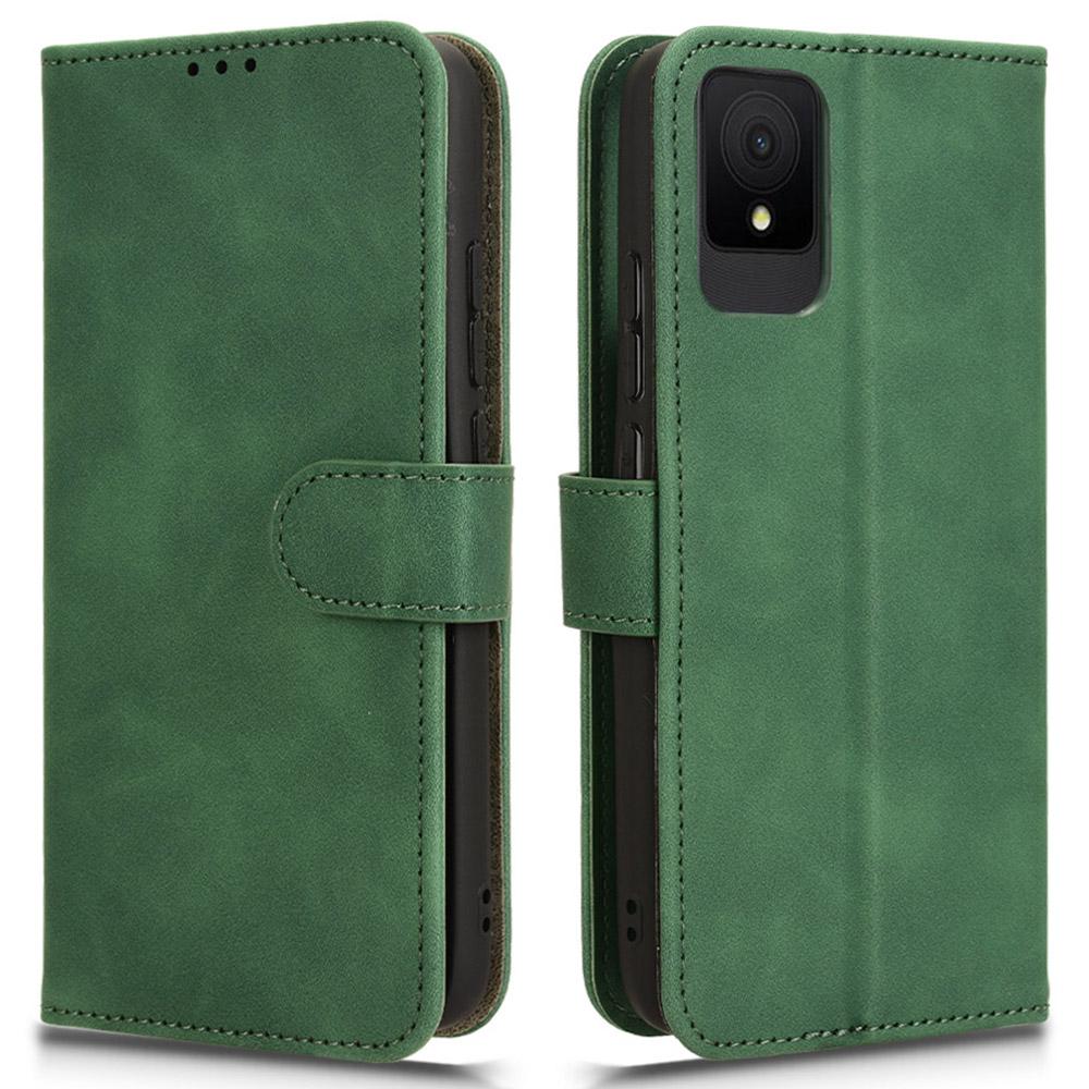 For TCL 502 Phone Case Magnetic Closure Folio PU Leather Cover