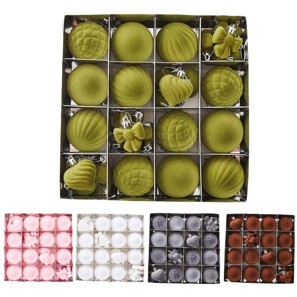 32Pcs/set Xmas Baubles Xmas Tree Hanging Pendant 6cm Xmas Ornament Ball Christmas Ball Set