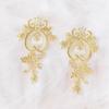 2pcs Organza Fabric Lace Applique Patch Handmade Craft DIY Sewing Lace Accessories  Quilting