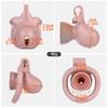 LICKER ABS Realistic Penis Chastity Cage Urethral Lock Cock Cages With 4 Size Rings Loyalty Belt Sex Toys For Men Adult Games