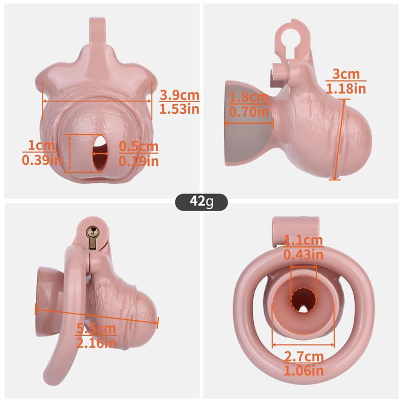 LICKER ABS Realistic Penis Chastity Cage Urethral Lock Cock Cages With 4 Size Rings Loyalty Belt Sex Toys For Men Adult Games