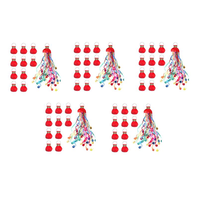 

50Pack Streamers Popper Hand Throw Streamers No Mess Confetti Magic Paper Cracker For Celebration Birthday Propose червоний