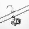 S925 Poker Straight Flush Hanger Ketting - Trendy Minimalistische Ketting voor Mannen & Vrouwen