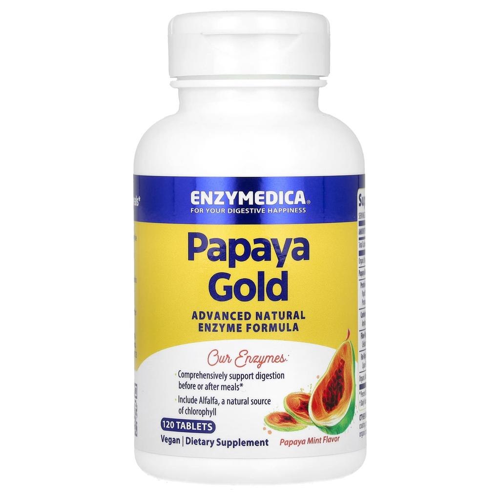 Papaya Gold, Papaya Mint, 120 Tablets