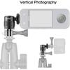 HSU Vertical Mount for GoPro, Aluminum 90 Degree Cold Shoe Direction Adapter, 1/4"-20 Screw Hole Tripod Mount for GoPro Hero 12/11/10/9/8/7/6, DJI