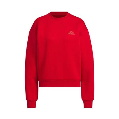 Série Décontractée Pull Tricot Réversible Col Ras du Cou Sweat-Shirt Confortable Sweat-shirt Femme Rouge Énergie JZ1640