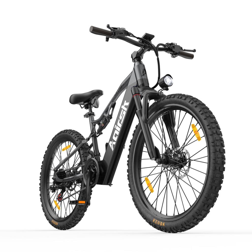Aairsk XT90 26-inch electric bicycle with full suspension, 48V 20AH e-bike for adults