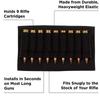 9 Rounds Rifle Buttstock Elastic Nylon Shell Ammo Holder Cartridge Shot Gun Shell Magazine fits most hunting rifles