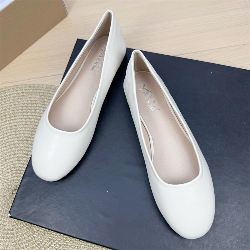 Fashion Flat Shoes for Women 2025 Spring and Autumn Casual Anti Slip Round Toe Simple Plus Size Women's Shoes 41-43  Loafers Women