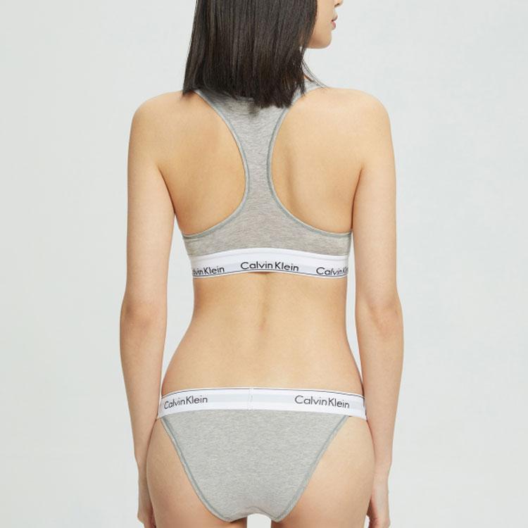 Calvin Klein Logo Print Triangle Underwear Women underwear Gray QF4977-020