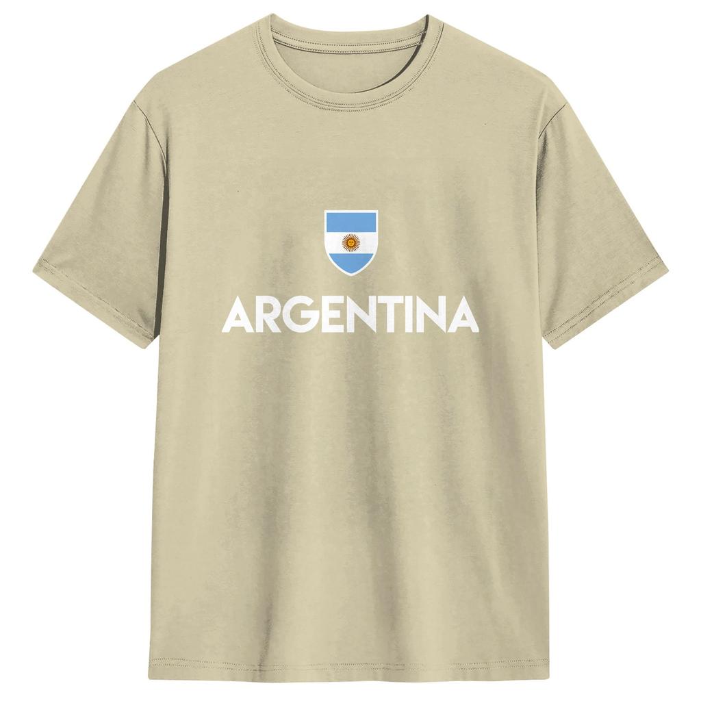 Argentina Flag Cotton Tshirt For Unisexs Beach Classic Tshirts Oneck Fashion Tees Big Size Wholesale Clothes