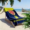 AS Monaco Aufdruck Strandtuch, Großes Weiches Schnelltrocknendes Handtuch für Strand Camping Schwimmen