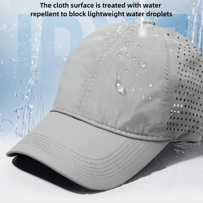 Big Size Quick Drying Baseball Caps Men's Outdoors Sport Dad Hat Summer Oversize Light Mesh Breathable Snapback Trucker Cap 65cm