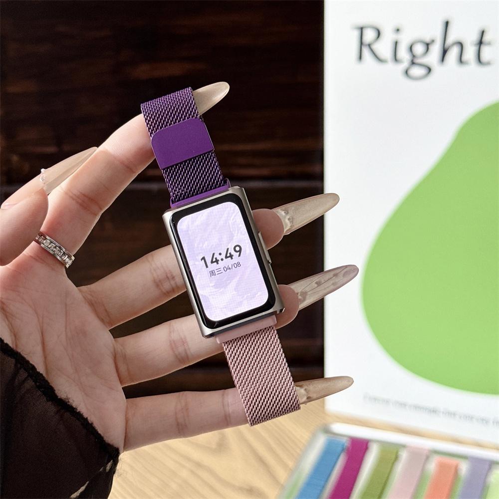 

Fashion Gradient Milanese Strap Magnetic Clasp for Huawei Band 11 / 11Pro Replacement Band huawei 11/11pro червоний