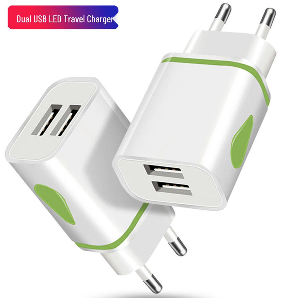 Luminous Dual USB Water Drop Smartphone Charger 1.2A - Travel Charger with Raindrop Design