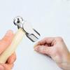 Mini Hammer Smashing Walnut Round Head Wooden Handle Hammer Car Escape Tool Hand Hammer Multifunction Mini Hammer