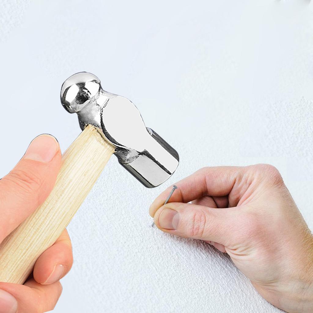 Mini Hammer Smashing Walnut Round Head Wooden Handle Hammer Car Escape Tool Hand Hammer Multifunction Mini Hammer