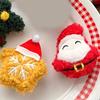 Lovely Christmas Theme Brooch for Adult Children Festival Clothes Decorative Plush Pin for Seasonal Festival Party Props