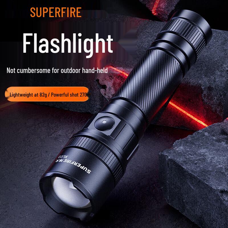 SupFire Portable LED Rechargeable Flashlight