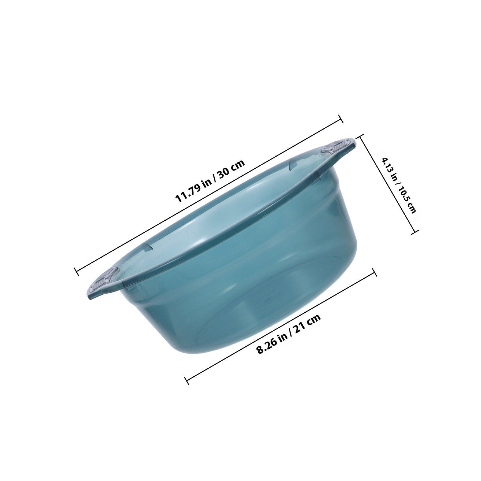 

Plastic Multi-Use Washing Basin 10L Large Capacity Thickened For Face Clothes Feet Vegetable Kitchen Bathroom Laundry Portable синій