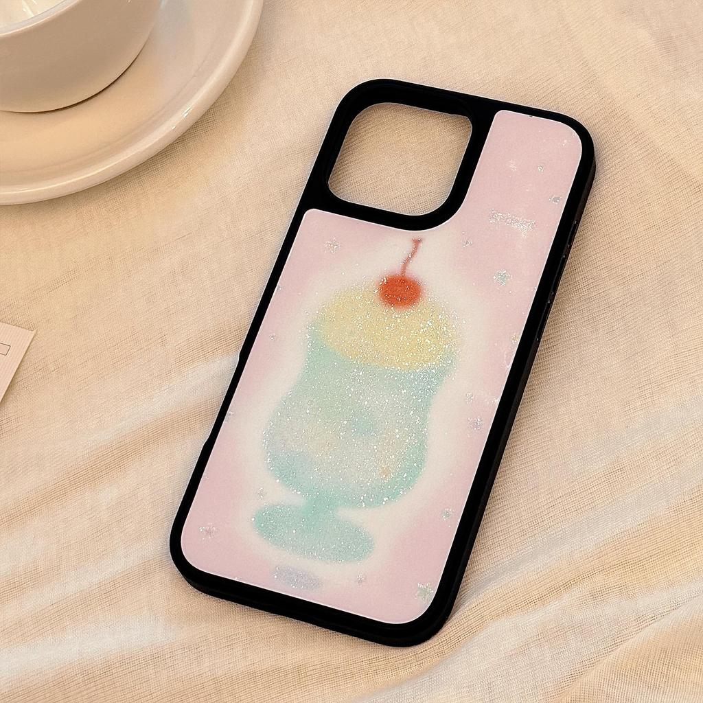 Creative Wine Glass Phone Case for iPhone 13 iPhone 15 iPhone 16 Pro Max