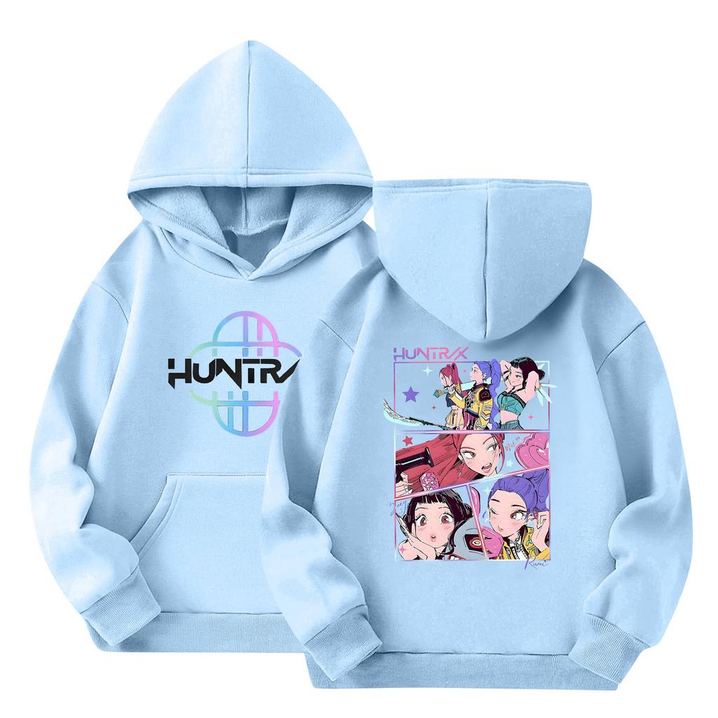 Dětská mikina s kapucí Chlapecká a dívčí módní potištěná mikina s dlouhým rukávem