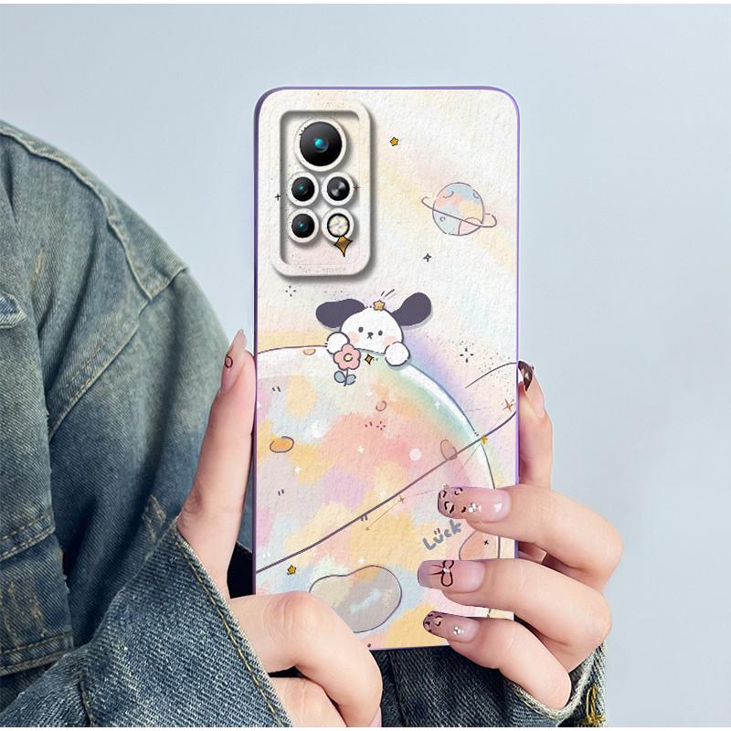 For Infinix Note 11 Pro X697 / Note 11s X698 Phone Case Cover Silicone Sweet Painted Shell Cartoon Funda Printed Casing Coque