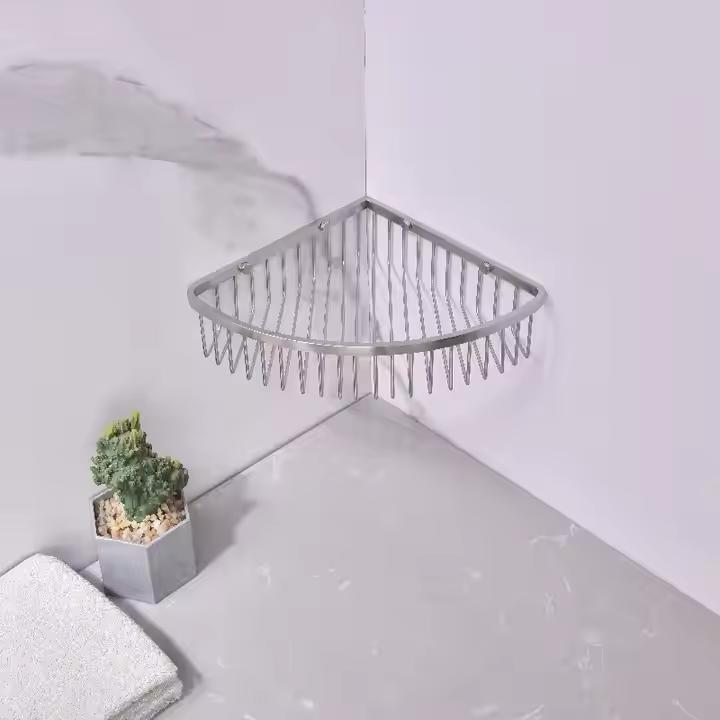 Stainless Steel 304 Durable Black Bathroom Shelves Corner Shower Caddy