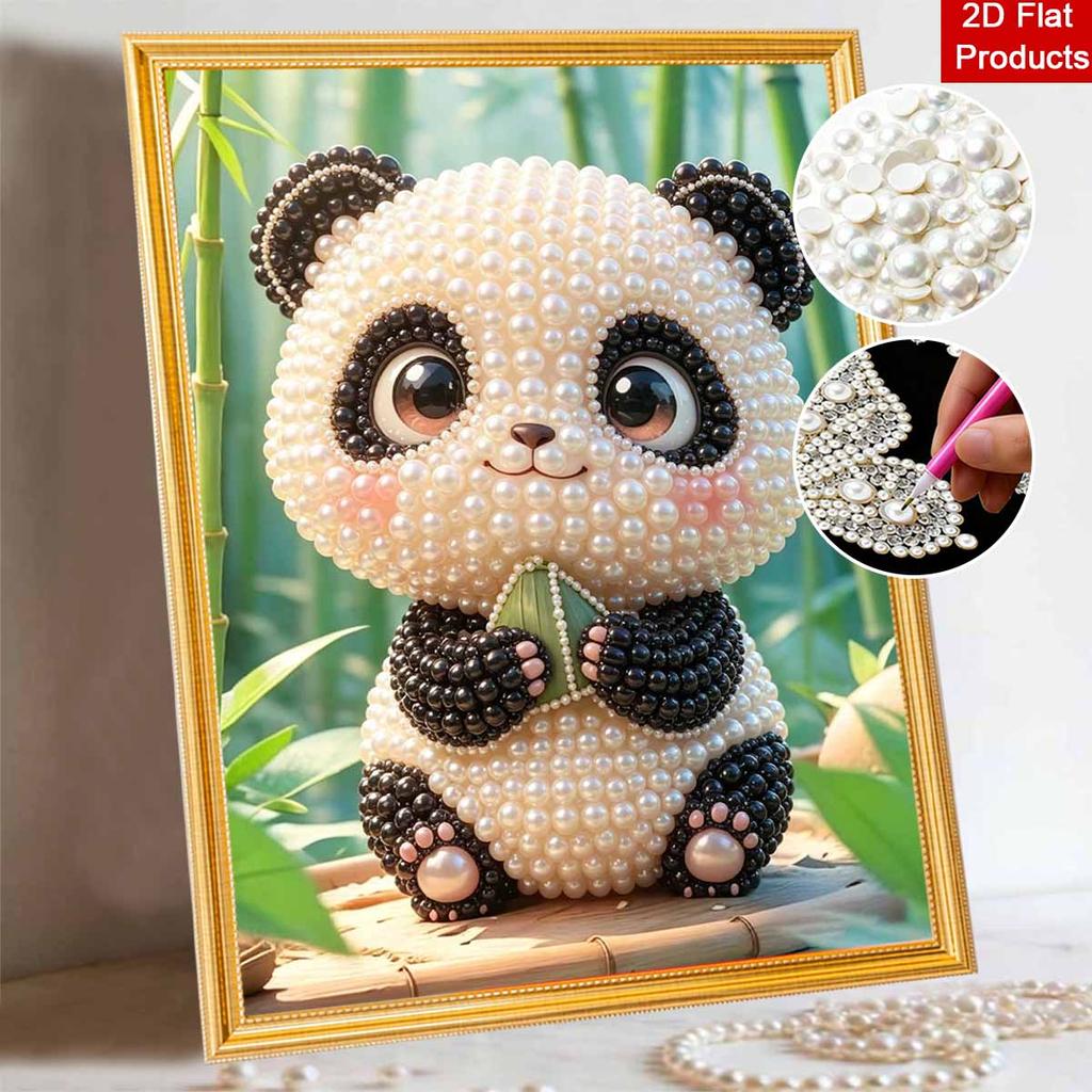 Pearl Painting Kit Panda Animal Painting Art Handmade Diy Home Decoration Painting