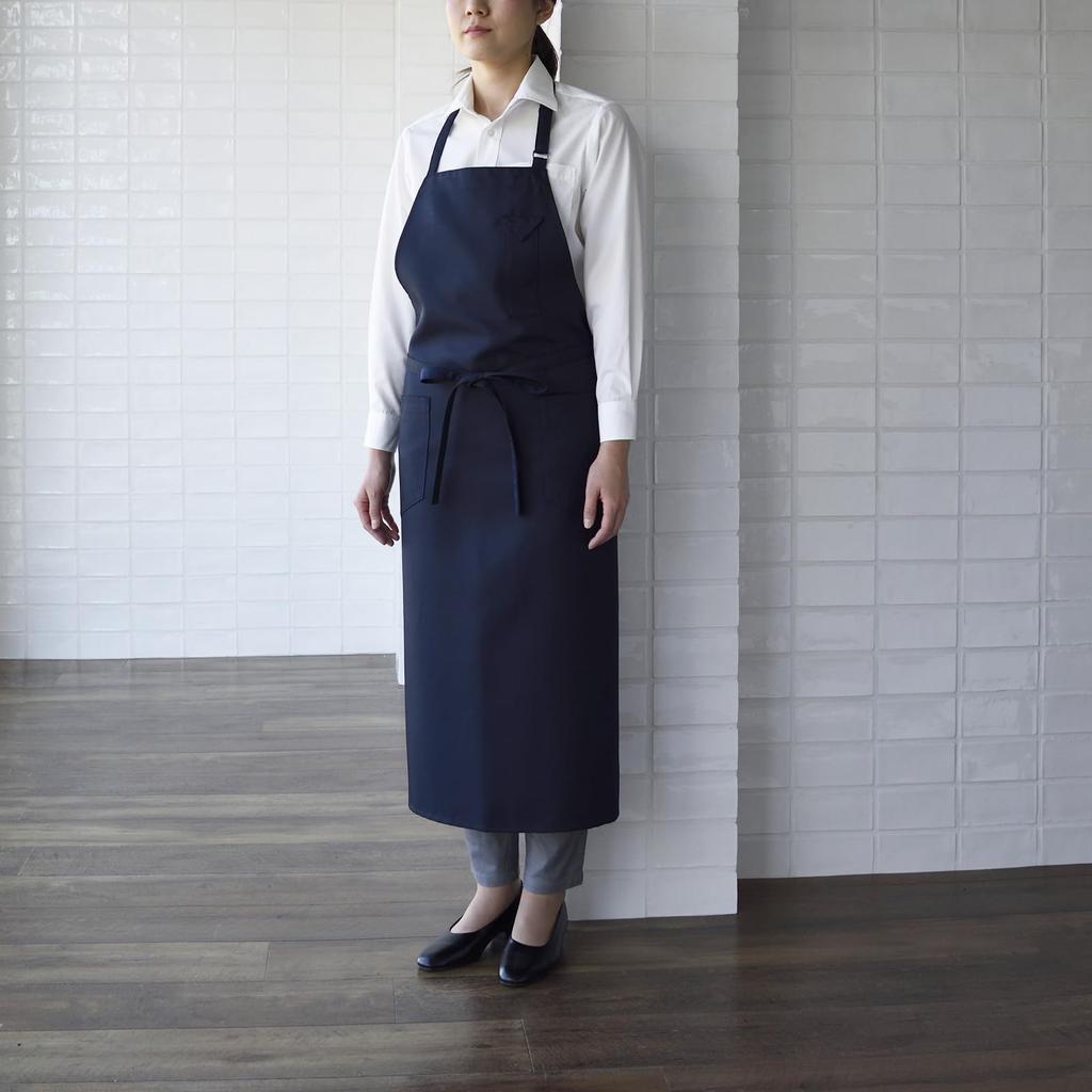 CT2363 Haklappsförkläde Marinblått One Size [Seven Uniform] CT2363-1