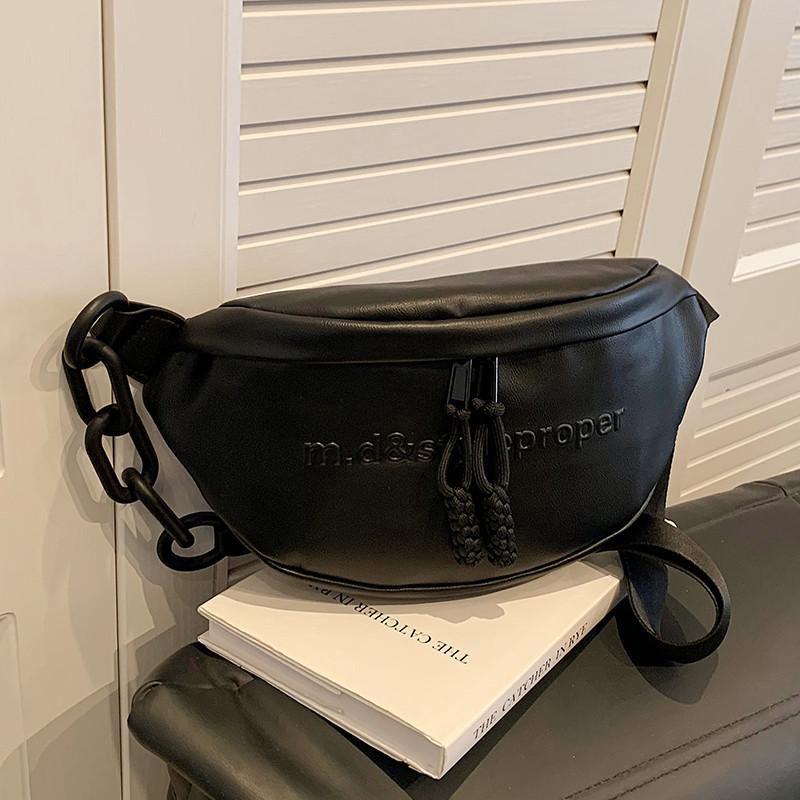 

Crossbody Chest Bags for Women Fashion Chain Messenger bags PU Leather Handbags Waist Shoulder Bag sac main femme phone Walle
