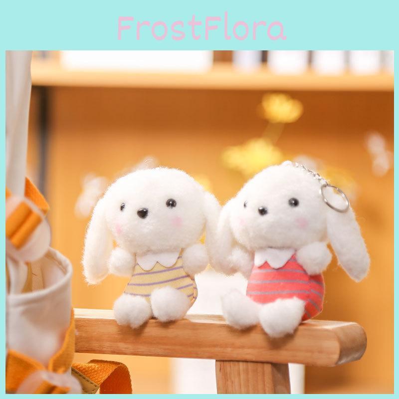 Long Cute Ears Dog Keychain Cartoon Plush Girls Kid Backpack Decoration Doll