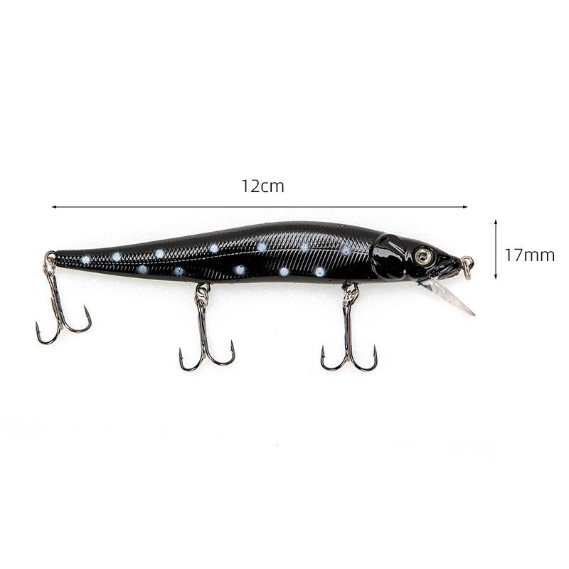 12cm/14g Bionic Rattling Minnow: Realistic Floating Hard Lure for Asp/Perch Fishing