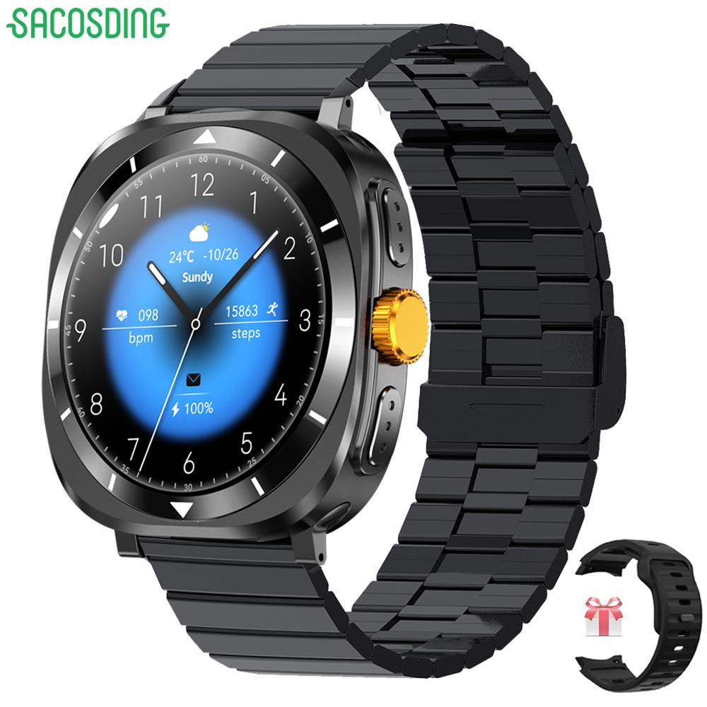 2024 Neue NFC-Uhr F7 Ultra Bluetooth-Anruf Smart Watch Männer AMOLED-Bildschirm Multifunktions-Sport-Fitness-Tracker Frauen Gesundheit SmartWatch