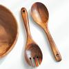 Salatbesteck-Sets aus Akazienholz mit Salatlöffel und -gabel, Holzschaufel, Gabel, Kochutensilien, Besteck-Set, Küchenzubehör