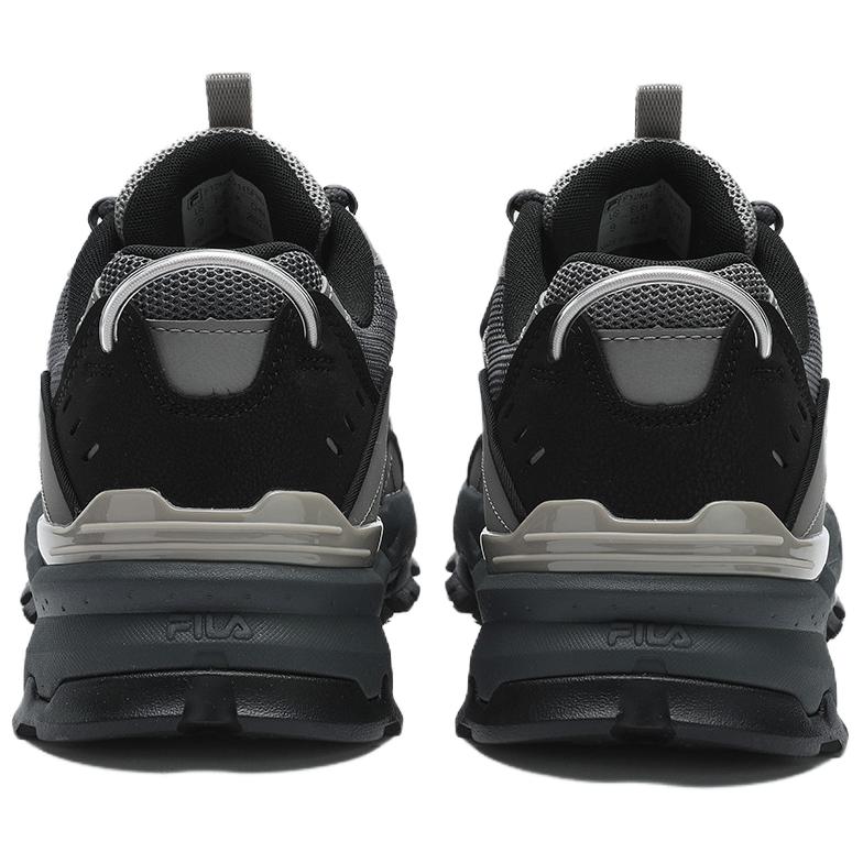 New FILA TREK Abrasion Resistant, Breathable, Lightweight Low top Chunky Sneakers Men's Black F12M422115FBD