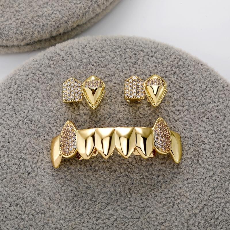 Accessoire Dentaire de Vampire Facile à Installer avec des Designs Réalistes pour Effets de Costume