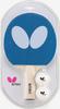 Butterfly Table Tennis Rubber Racket for Beginners and Leisure Butterfly Logo Includes 2 77360 Use, Racket, Balls, Blue,