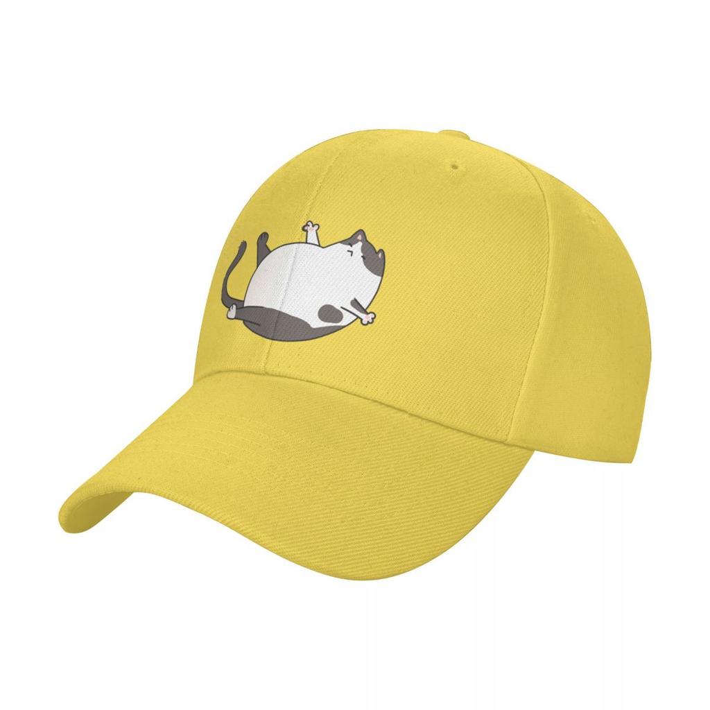 Black and White Fat Cat Baseball Cap Luxury Cap Rave Custom Caps Big Size Hat Mens Caps Womens