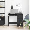 VidaXL Black Desk 90x45x76 Cm Chipboard