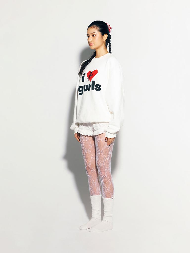 ASIF CALIE Calie Gurls Sweatshirt White