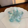 1pcs Statement Elegant Floral Clip Set - Large Solid Plastic Flower Clip Perfect for Styling and Hair Care