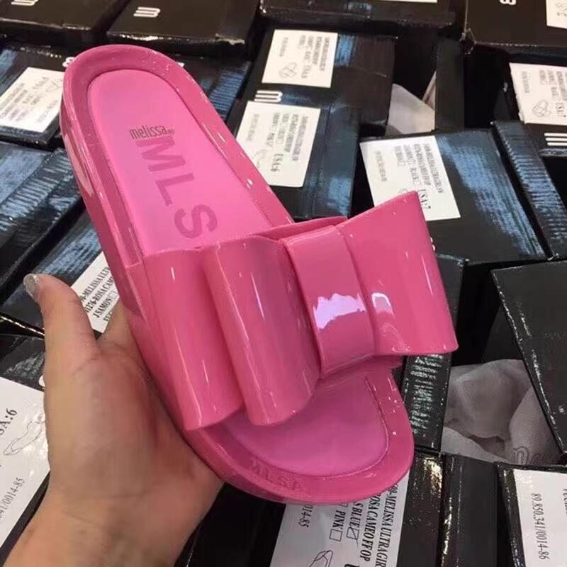 Melissa 2025 Women's Bow Flat Beach Sandals - New Summer Flip Flops