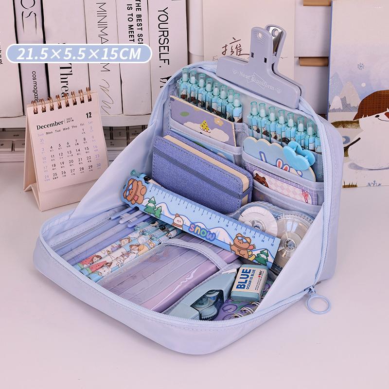 12 Layers Large Capacity Pencil Case Good Looking Multifunctional Classification Storage Stationery Storage Bag 1pc