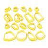 18x Frame Clay Cutters Clay Jewelry Cutters Practical Clay Earring Cutters DIY Earrings Accessories for Jewelry Making