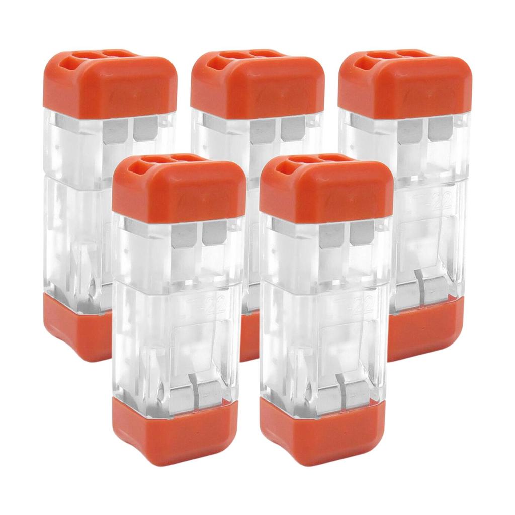 Compact Splicing Wire Connector Assortment 5x Lever Wiring Cable Connectors Terminal Loudspeakers