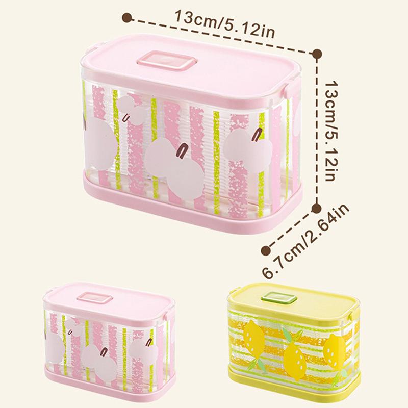 Disposable Fruit Fork Storage Box With 50 Pcs Fruit Forks Press Design Reusable Portable Fork Organizer Home Party Use