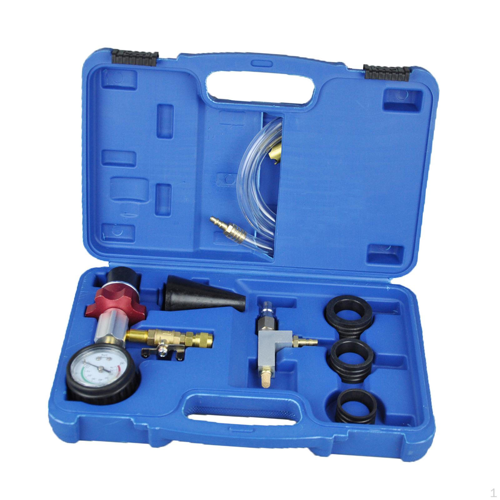 

Набор для вакуумной заправки охлаждающей жидкости с переходными шлангами, тестер давления, многоцелевой для грузовиков, гаражный