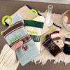 Winter Socks - Woolen Striped Fabric Label Women's Mid-calf Socks, Warm and Thick, Suitable for Home Floor Wear